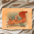 Red Squirrel Mushroom A6 Print