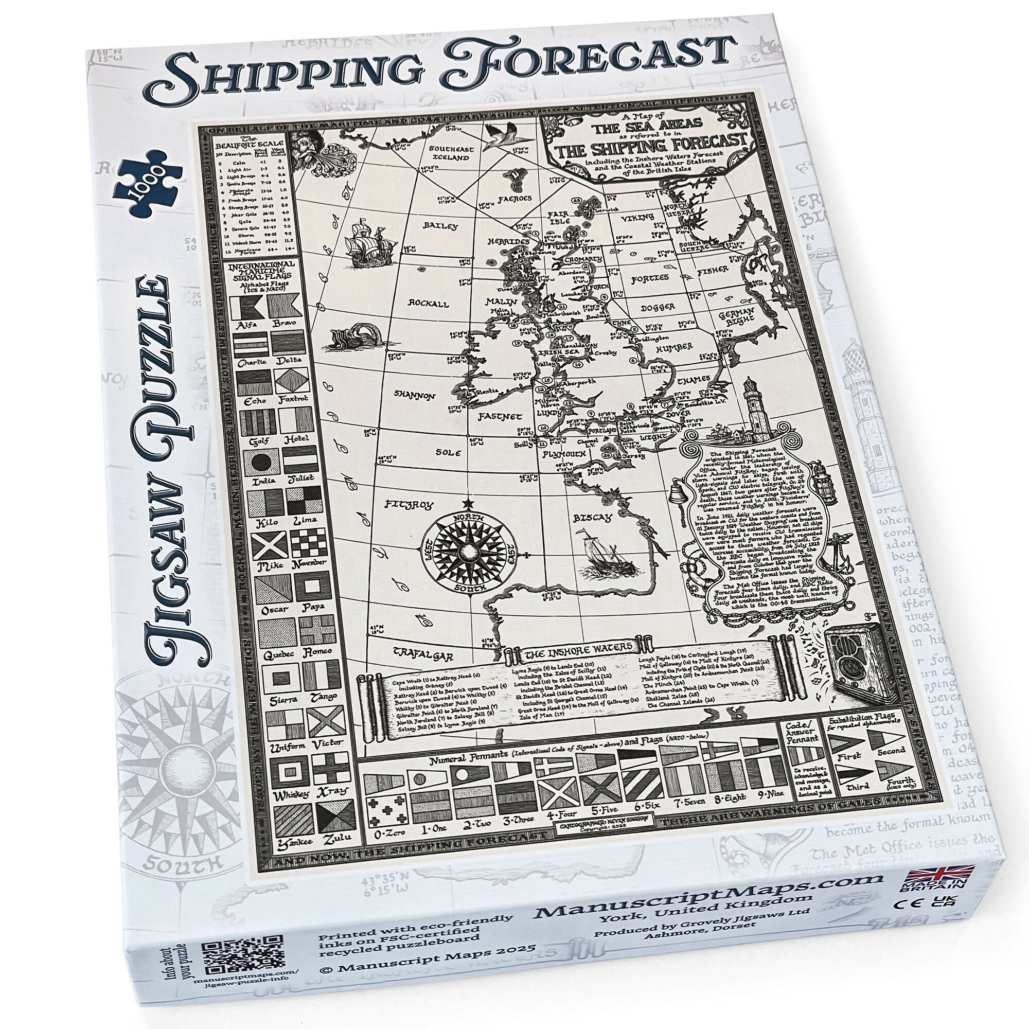 Shipping Forecast Map Jigsaw Puzzle 1000 Pieces