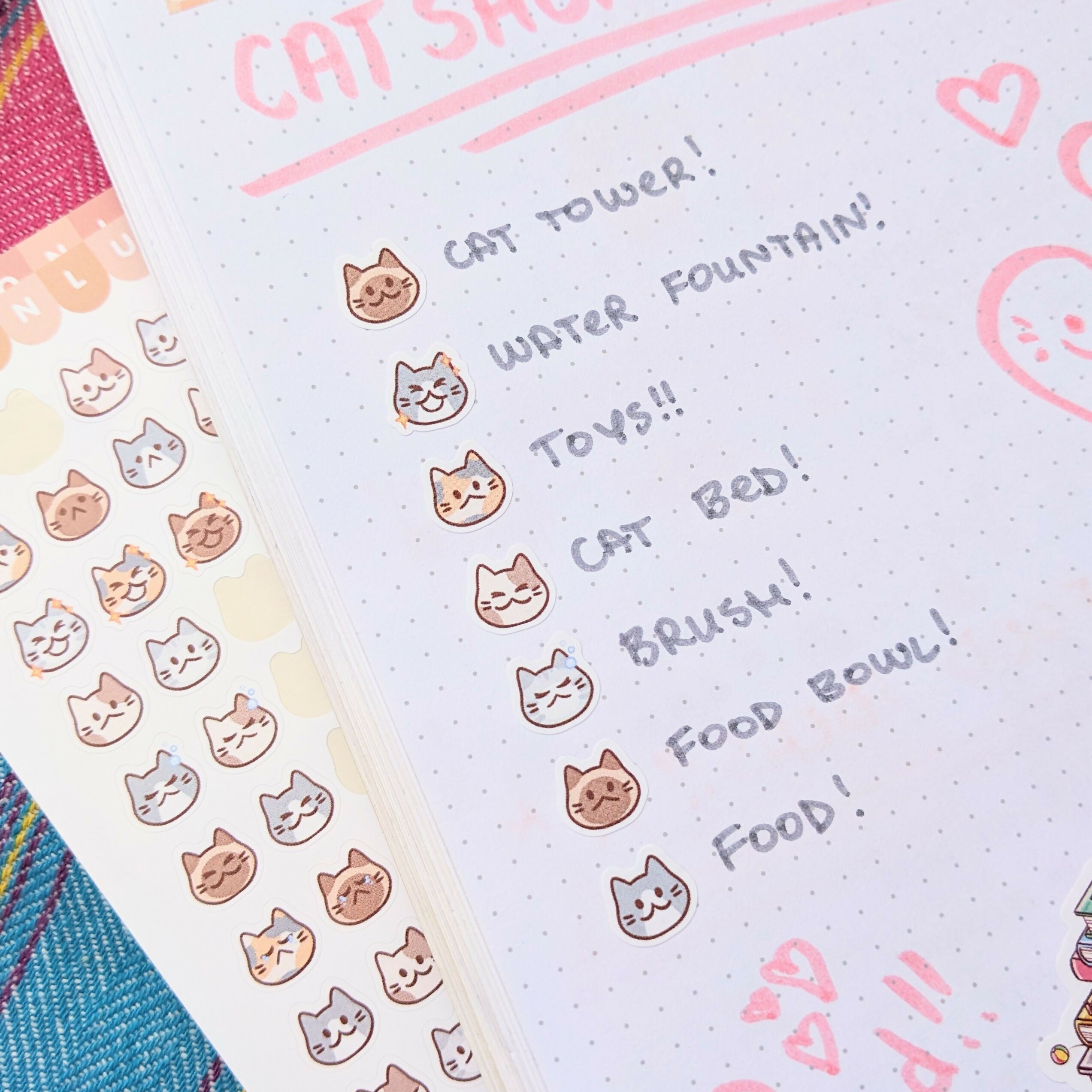 Vinyl Sticker Sheet - Cat Friends