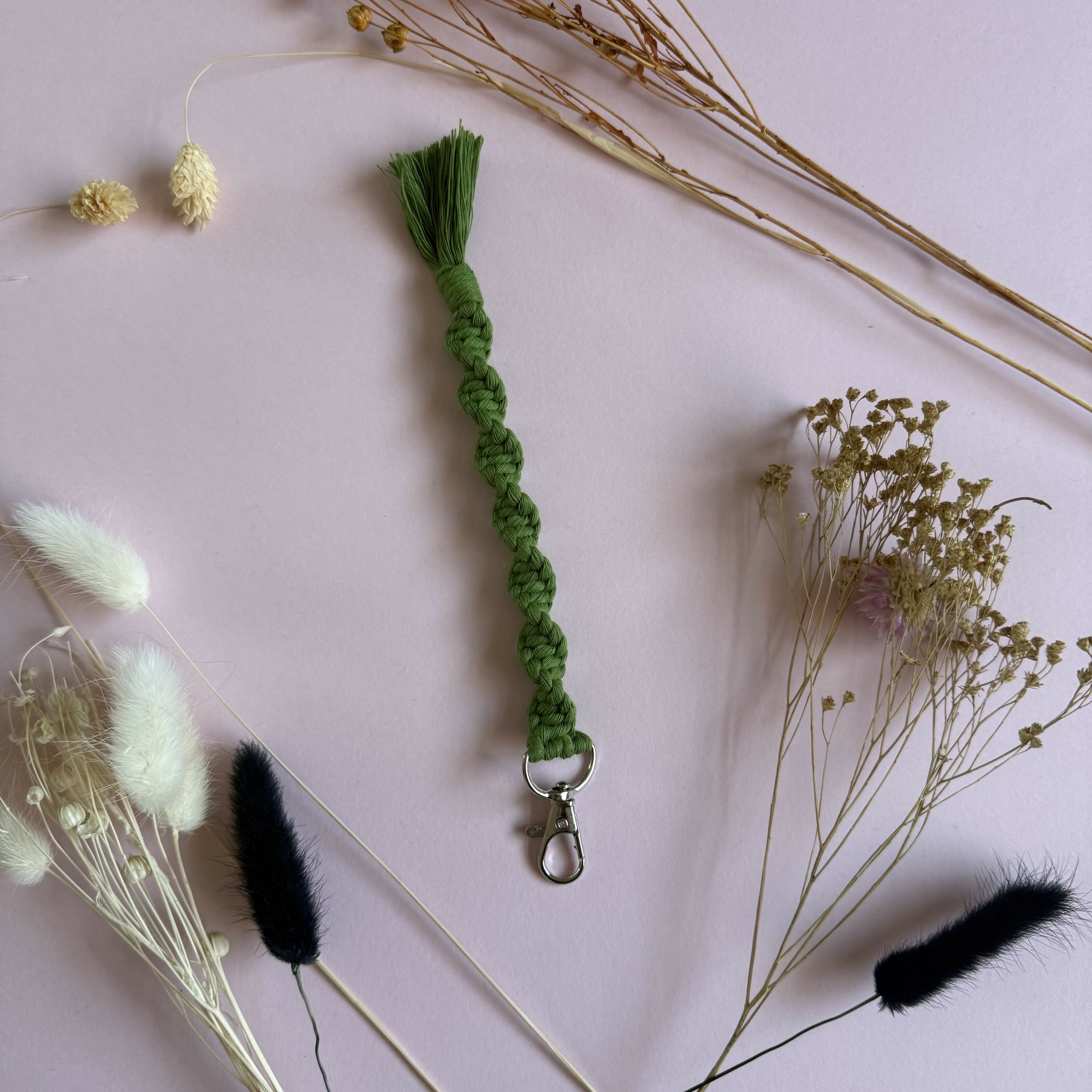 Macrame Twist Keyring