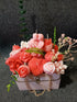 Handmade Scented Wax Flower Bouquet — Handbag Gift Box