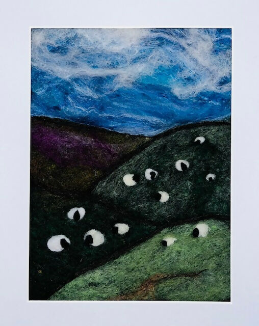 Yorkshire Dales Landscape made from Yorkshire wool