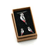 Spotted Woodpeckers Necklace and Stud Earrings Set