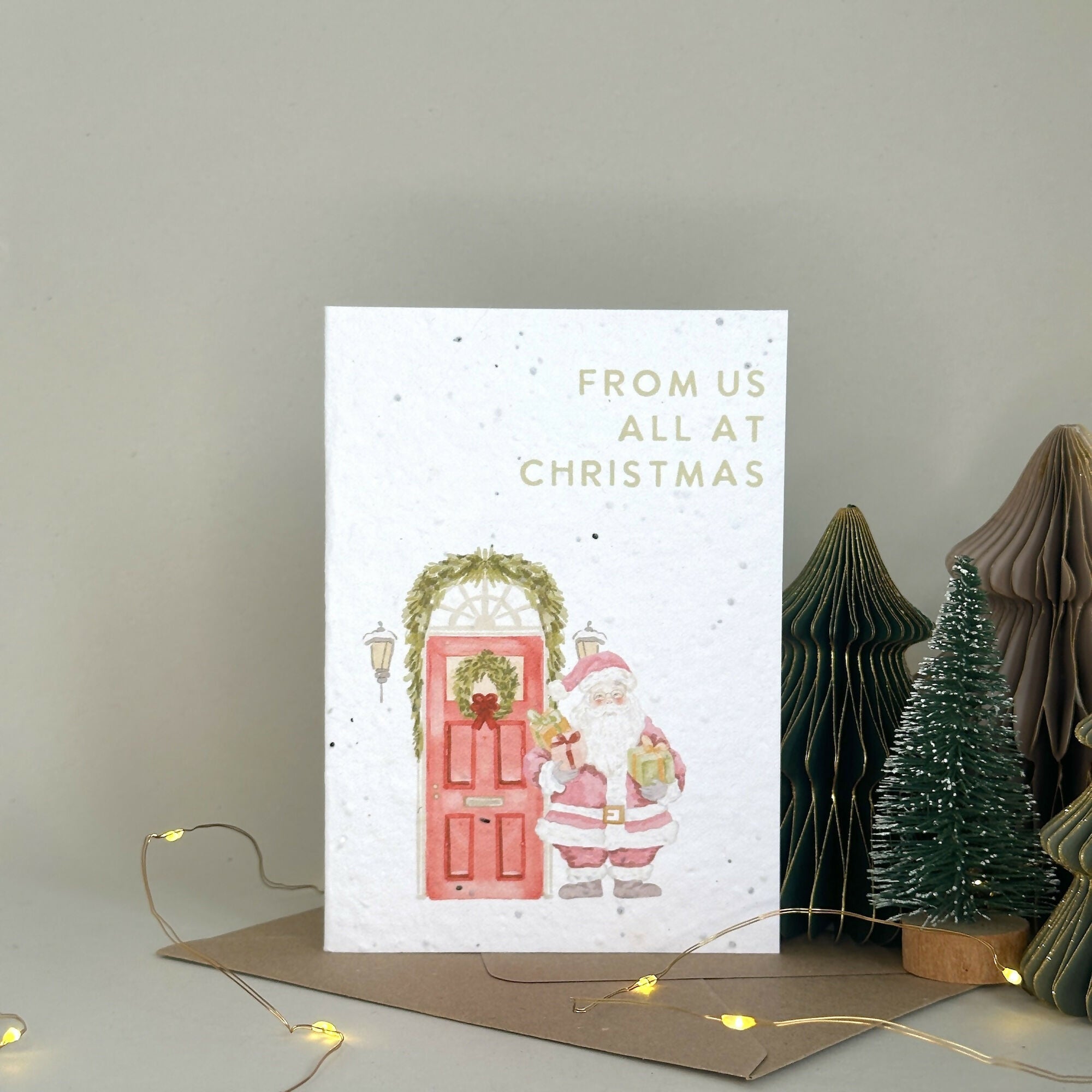 From Us All At Christmas Plantable Wildflower Card