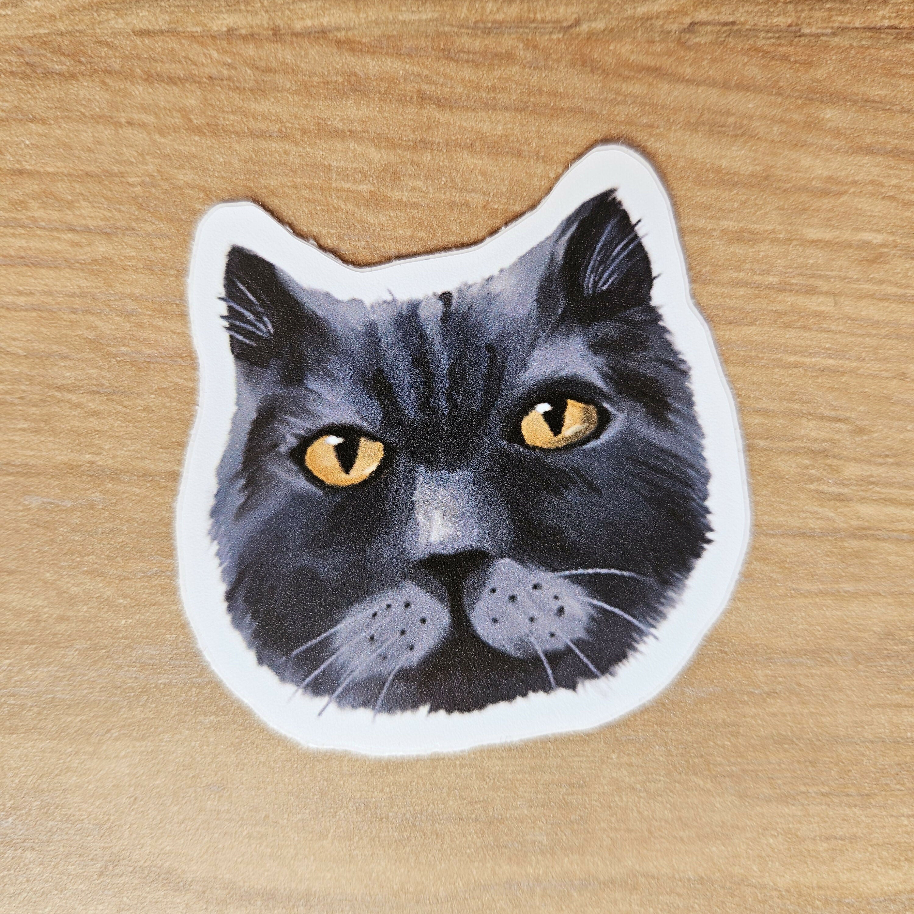 Cute Cat Face Vinyl Stickers