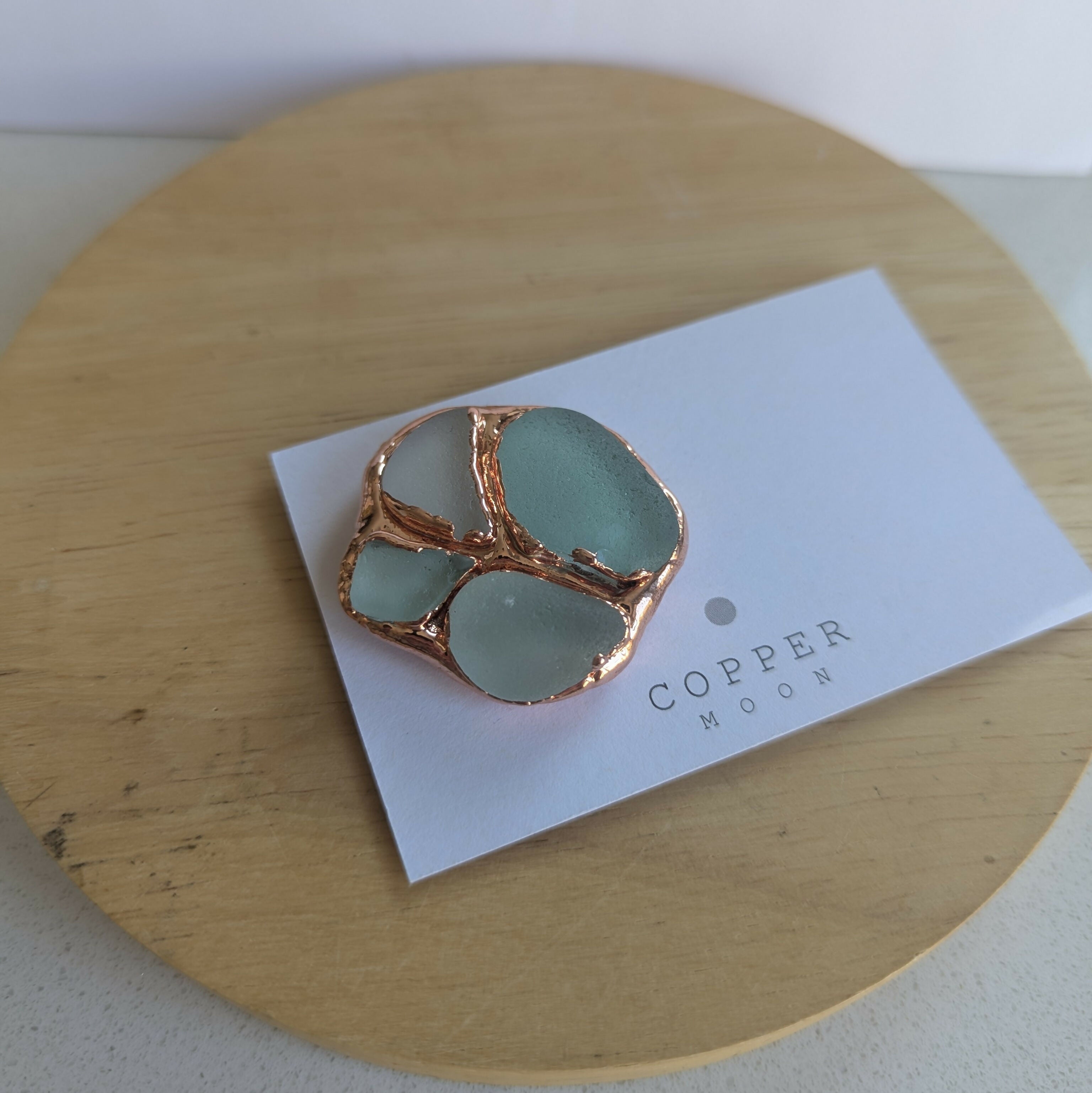 Seaglass Magnetic Brooch
