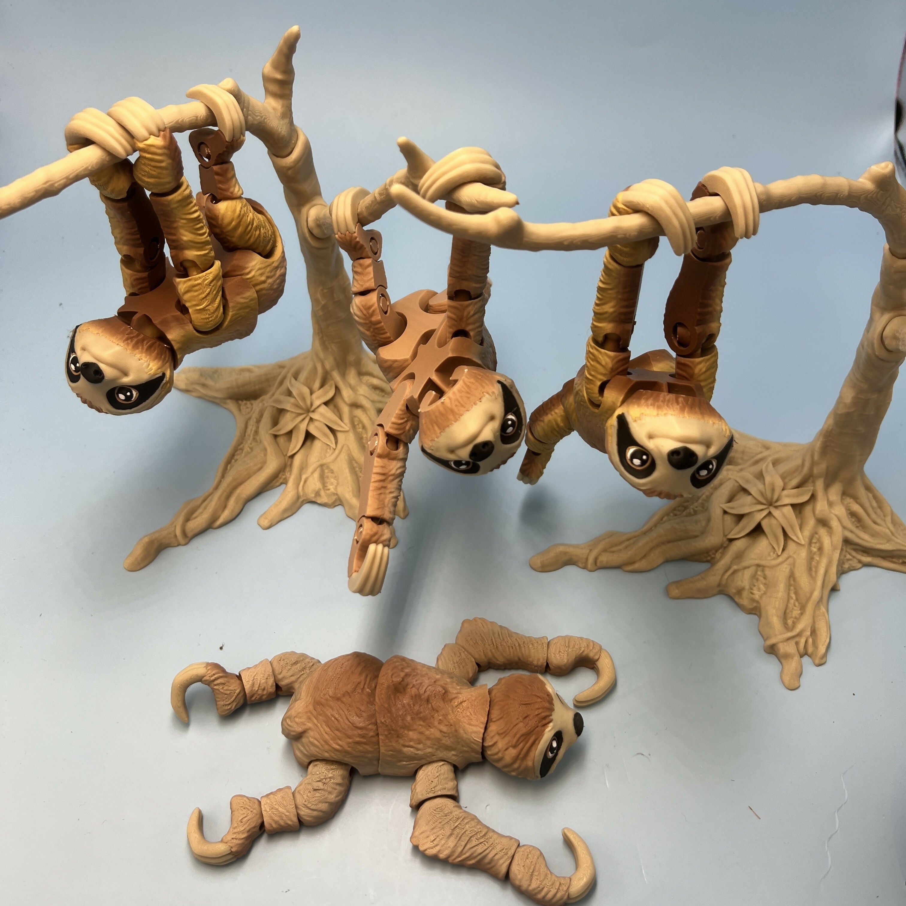 3D Printed Large: Articulated Sensory Fidget Animal friends Sloth 17cm