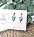 Aqua Collection - Teardrop Polymer Clay Earrings
