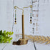 Aquamarine, Turquoise, Moss Agate & Garnet Crystal Drop Earrings; Delicate Boho Gemstone Earrings