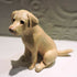 Ceramic Labrador Retriever Dog Sculpture, Yellow