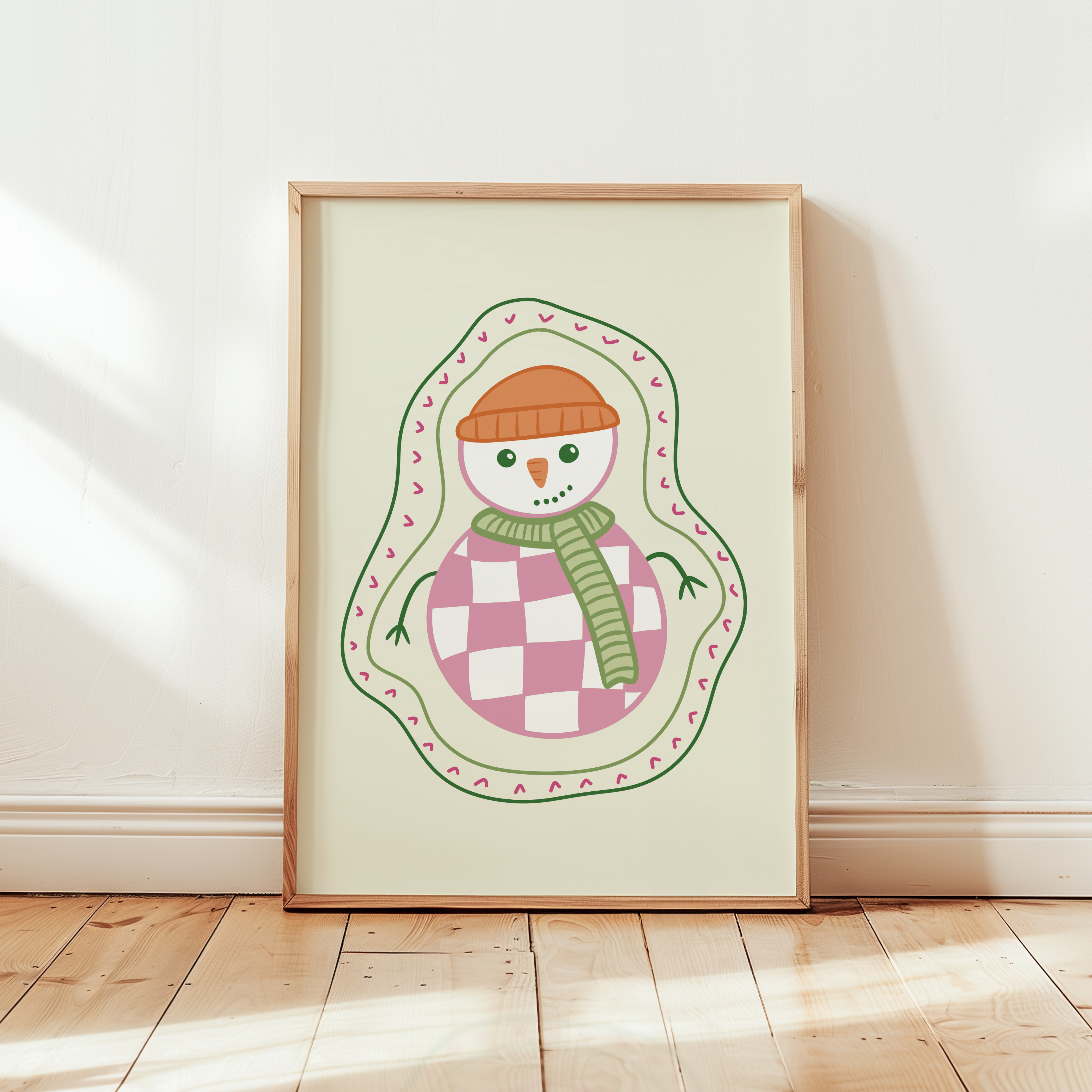 Snowman Festive Christmas Print