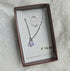 Stainless Steel Real Forget Me Not Flower Necklace