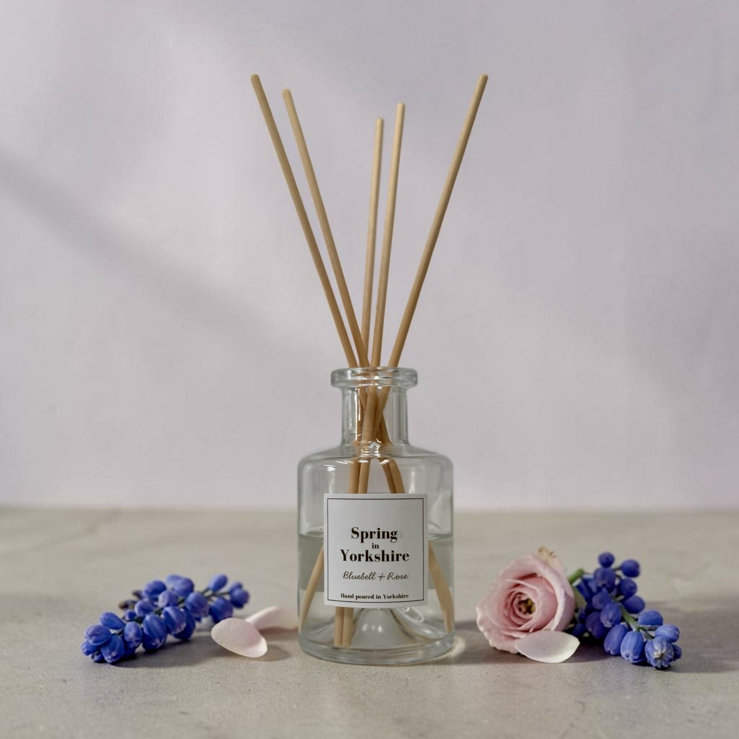 Spring in Yorkshire - Bluebell and Rose Reed Diffuser - 100ml