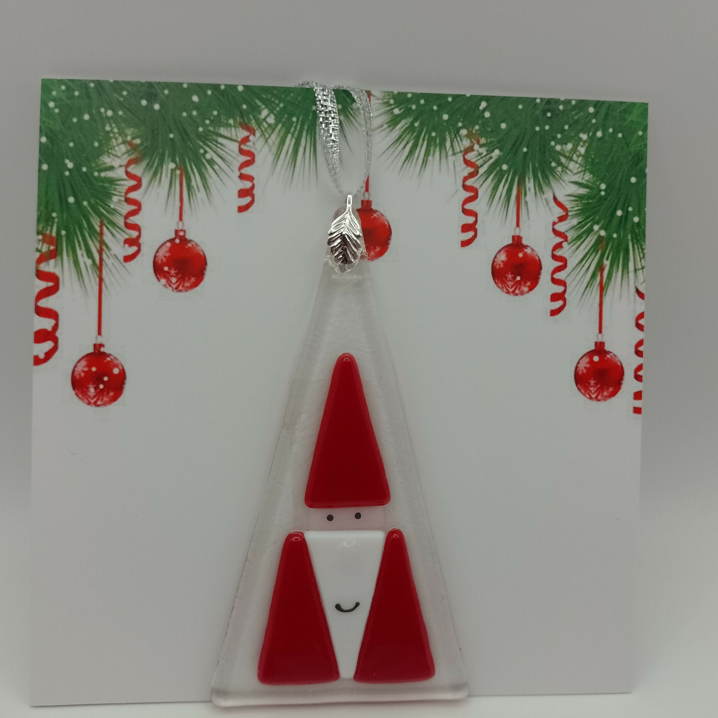 Fused Glass Christmas Card