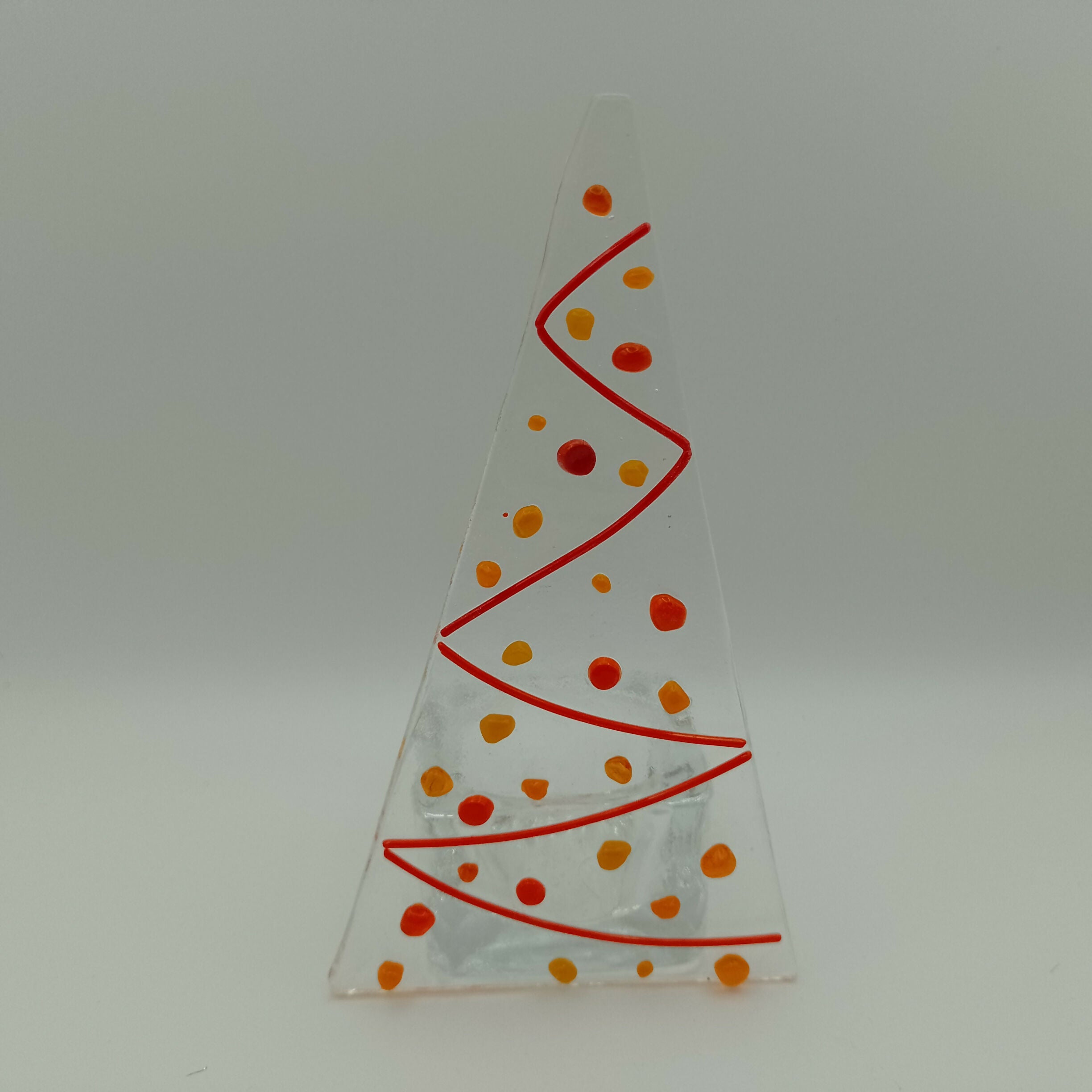 Fused Glass Christmas Tree Tealight