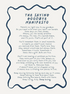 Saying Goodbye Manifesto Card (Bereavement Card)