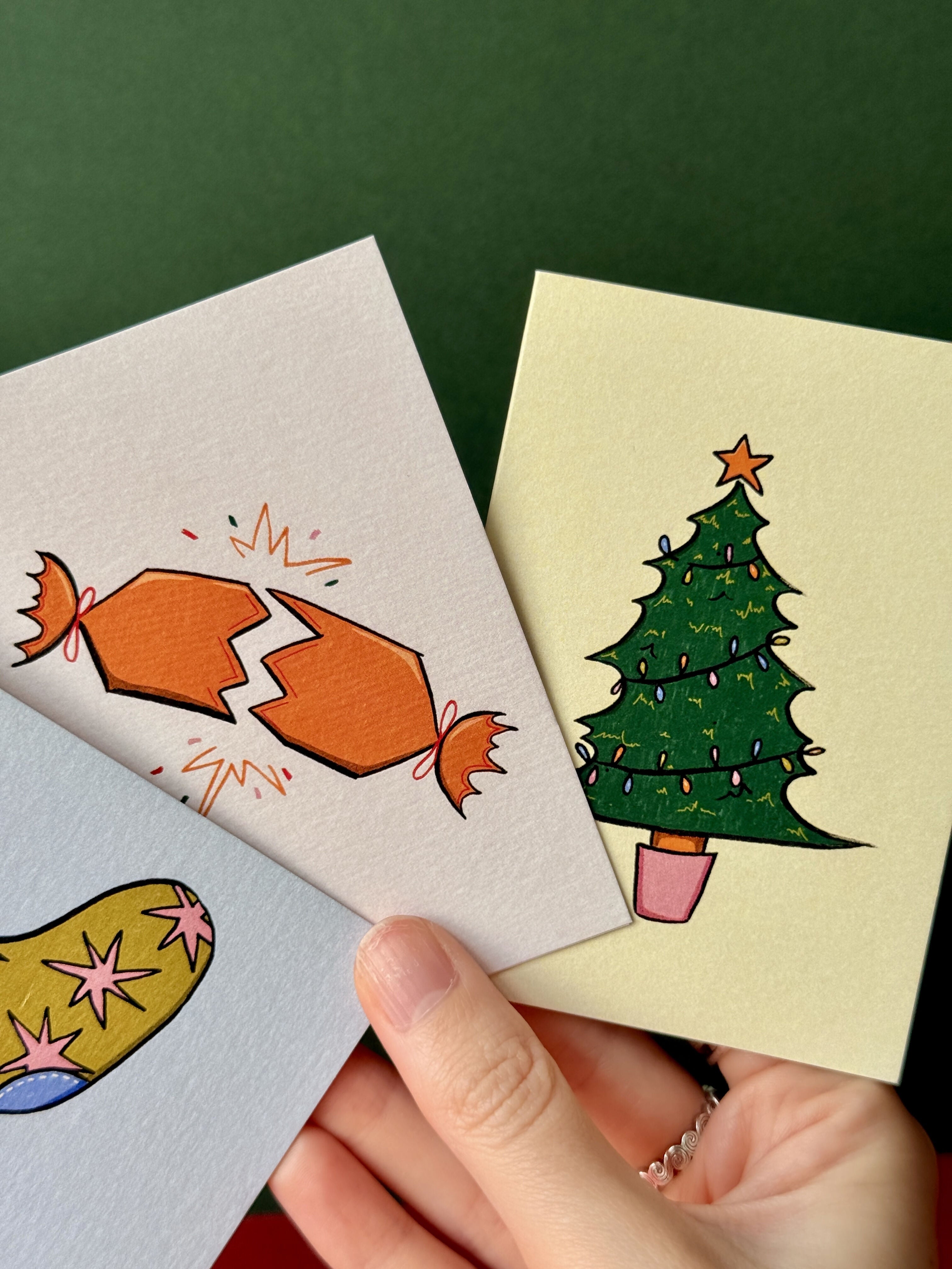 Pack of 3 A6 Christmas Cards