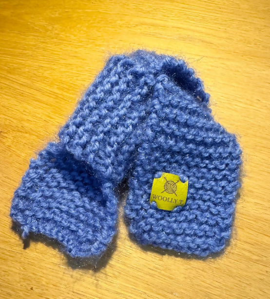 PET SCARF, COSY SHIMMERY BLUE - CAT OR SMALL DOG