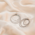 Large Stainless Steel Triple Circle Stainless Steel Earrings