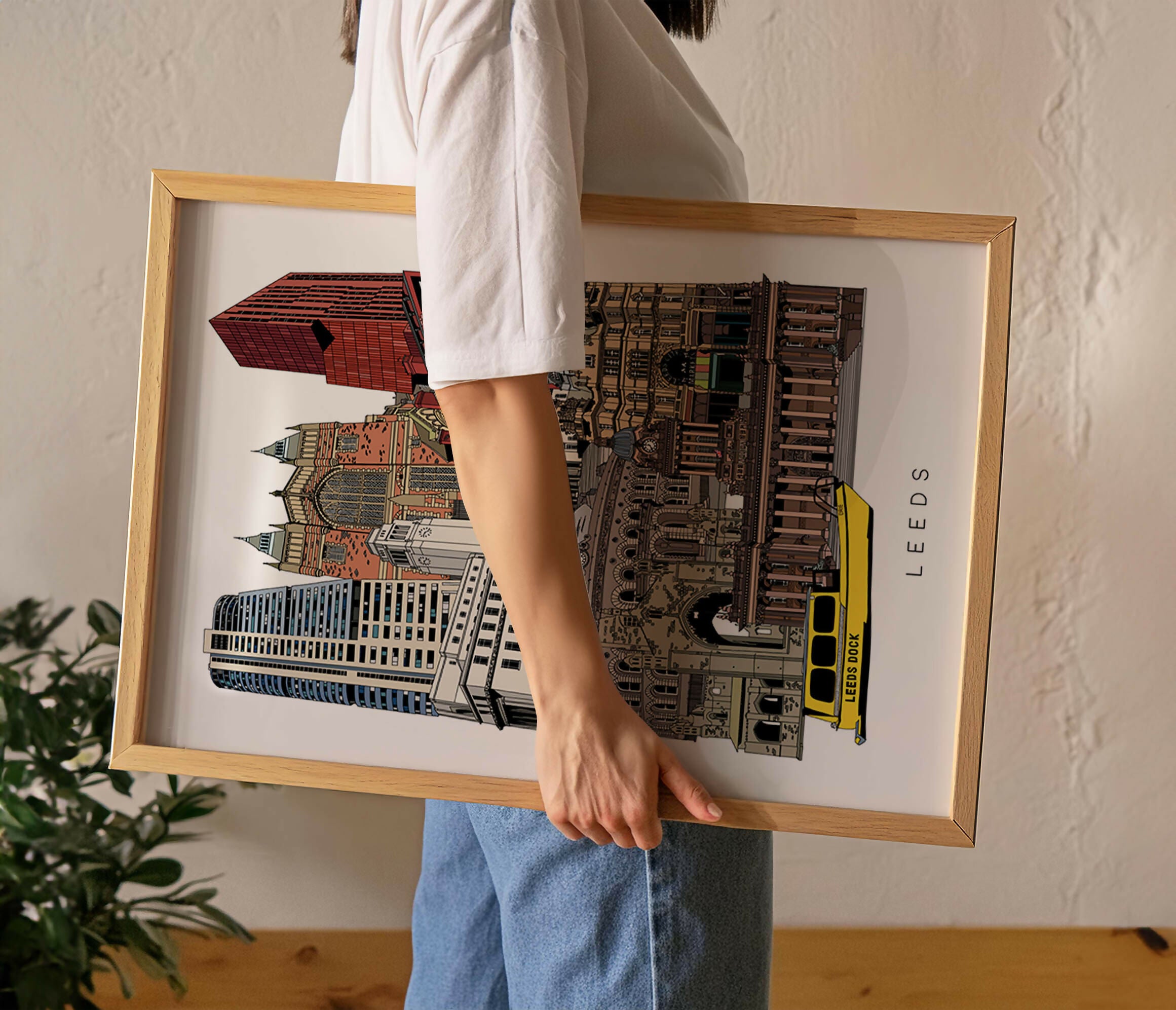 Leeds Landmarks Art Print