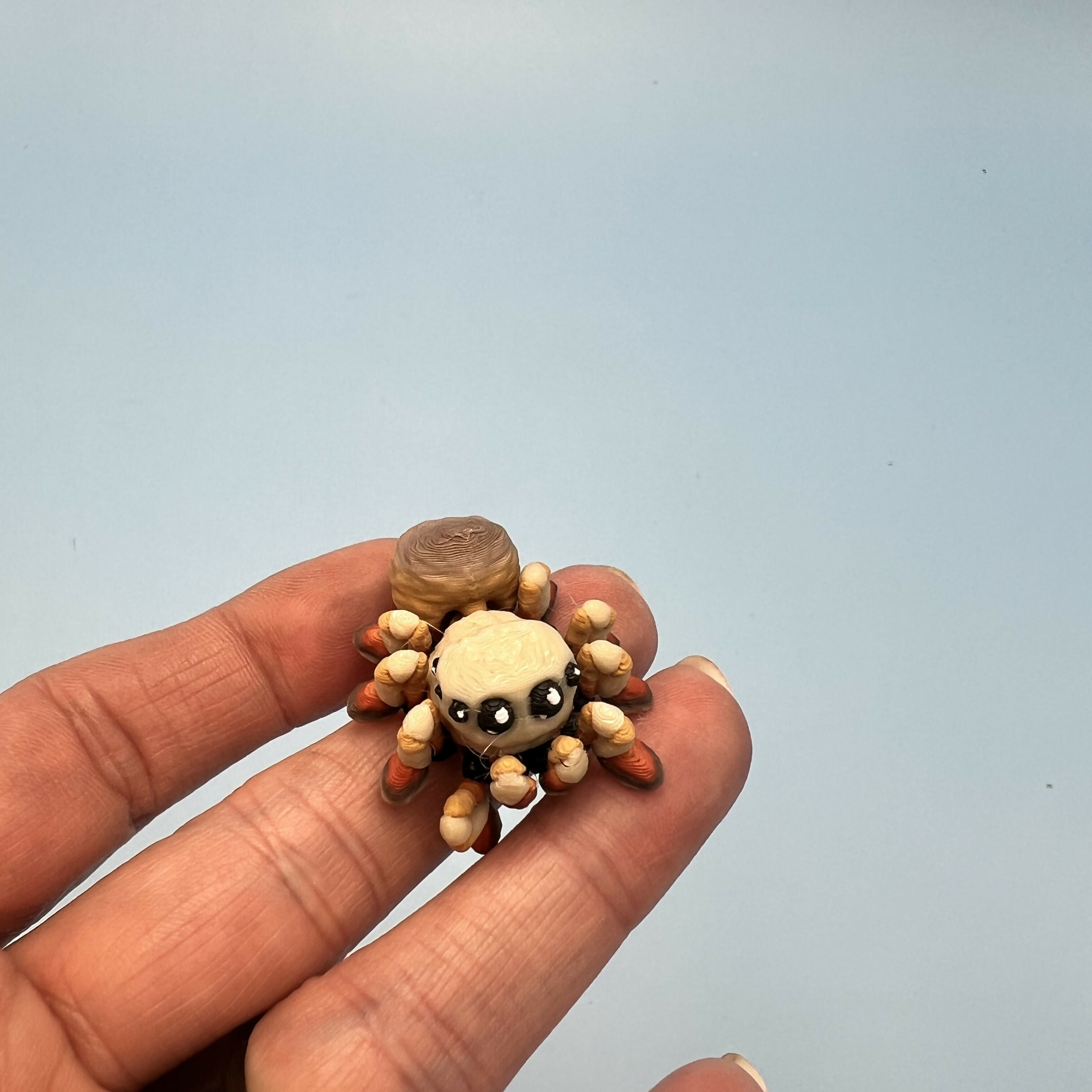 3D Printed Micro Miniatures: Articulated Sensory Fidget Animals friends, Tigers, Turtles, Cats, Dog, Spider, Rat, Green/Blue Shark 4-5cm