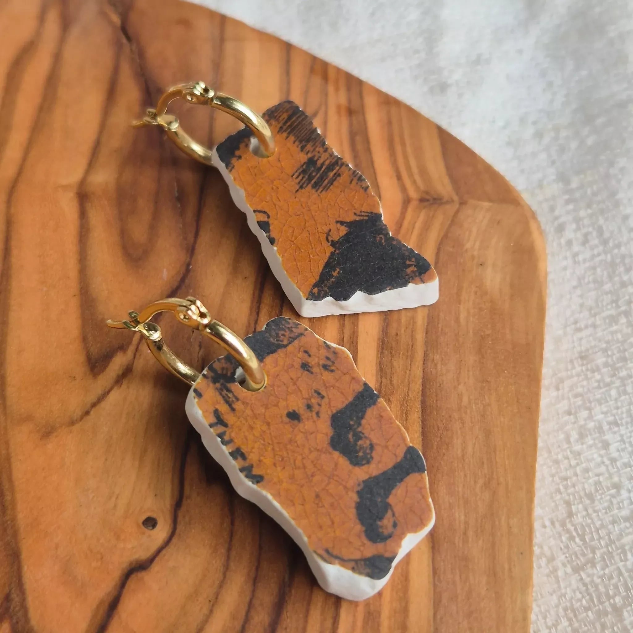 Recycled Ceramic Earring