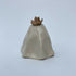 Handmade Ceramic Ghost Ornament With A Cowboy Hat