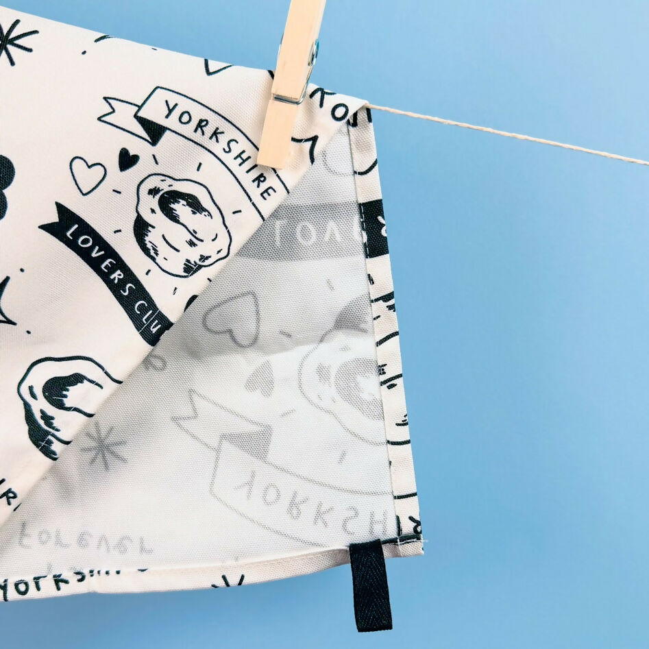 Yorkshire Pud Lovers Club Tea Towel - Illustrated Home Gift