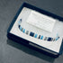 Japanese Tila Glass Bead Bracelet - Blue 185 mm to 195 mm