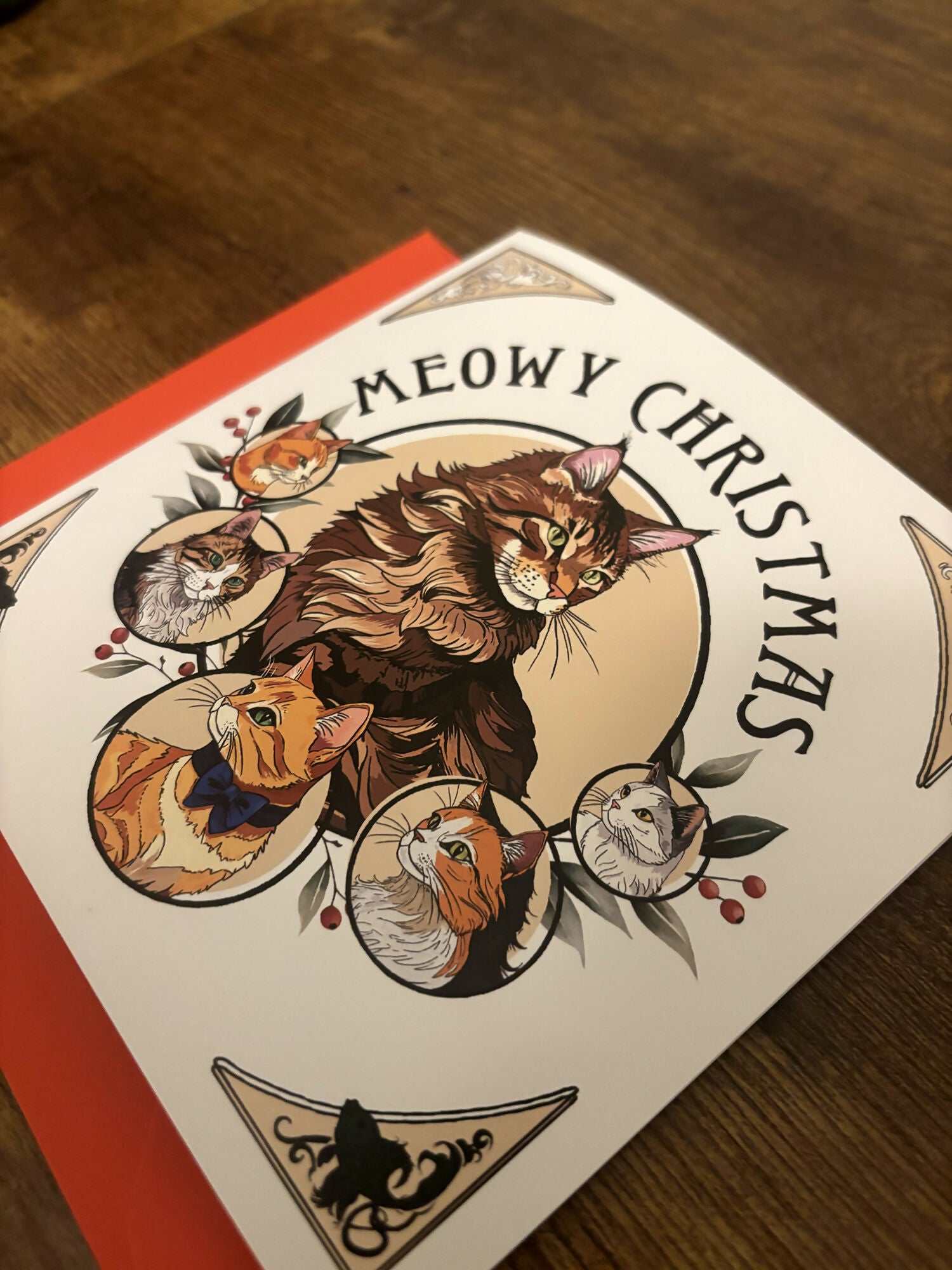 Cats of the Avenues Hull Christmas Card / Greetings Card