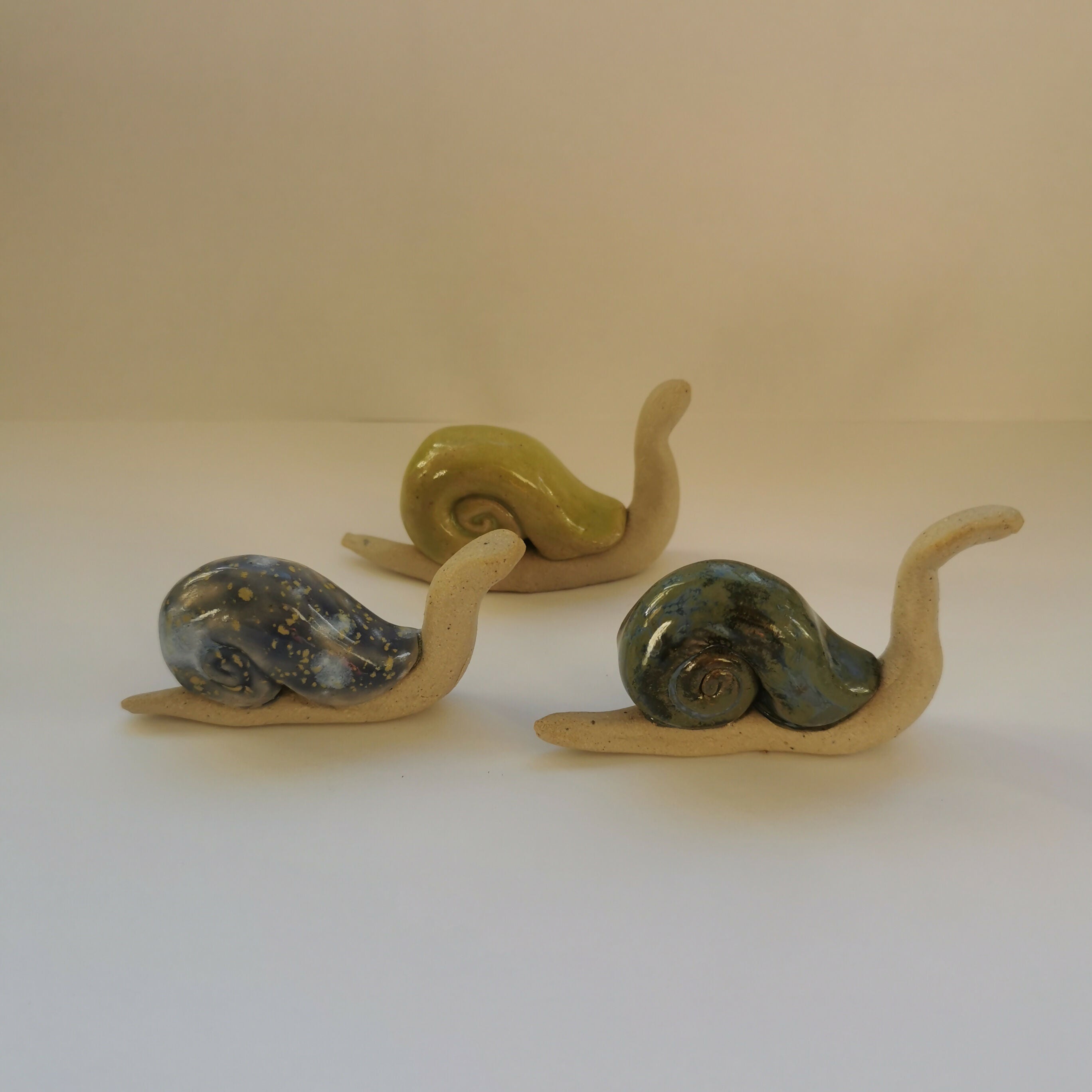Ceramic Snail - Partial Glaze