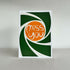 Miss You Card – Thinking of You Greeting – Green and Orange Design