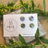 Polymer Clay Stud Pack - Colour Pattern and Green Gold