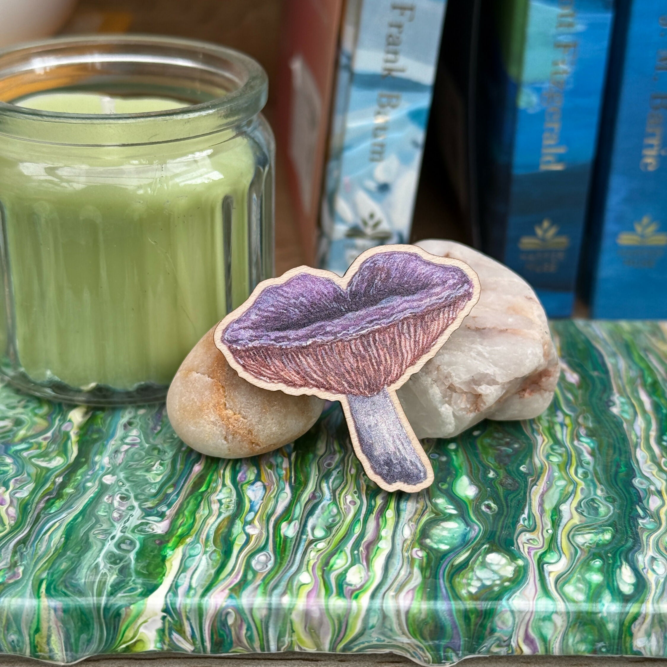 Mushroom - Entire Russula - Wooden Pin