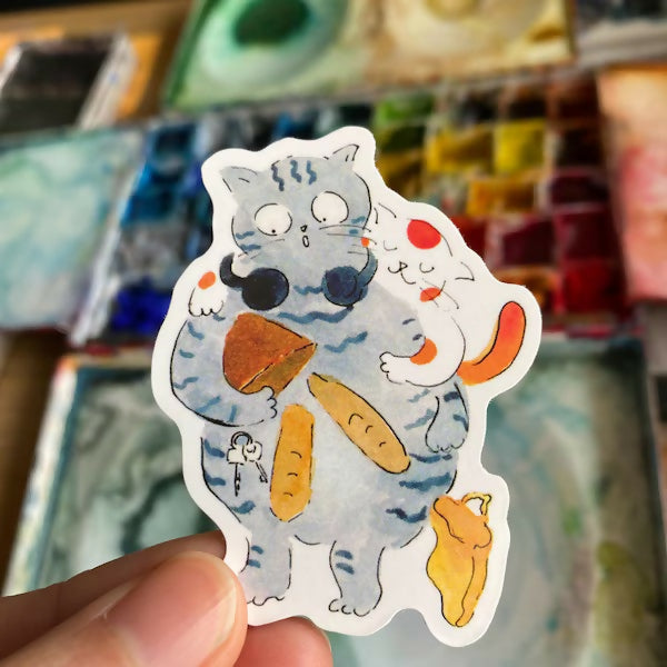 Waterproof Sticker Coming Home Cat