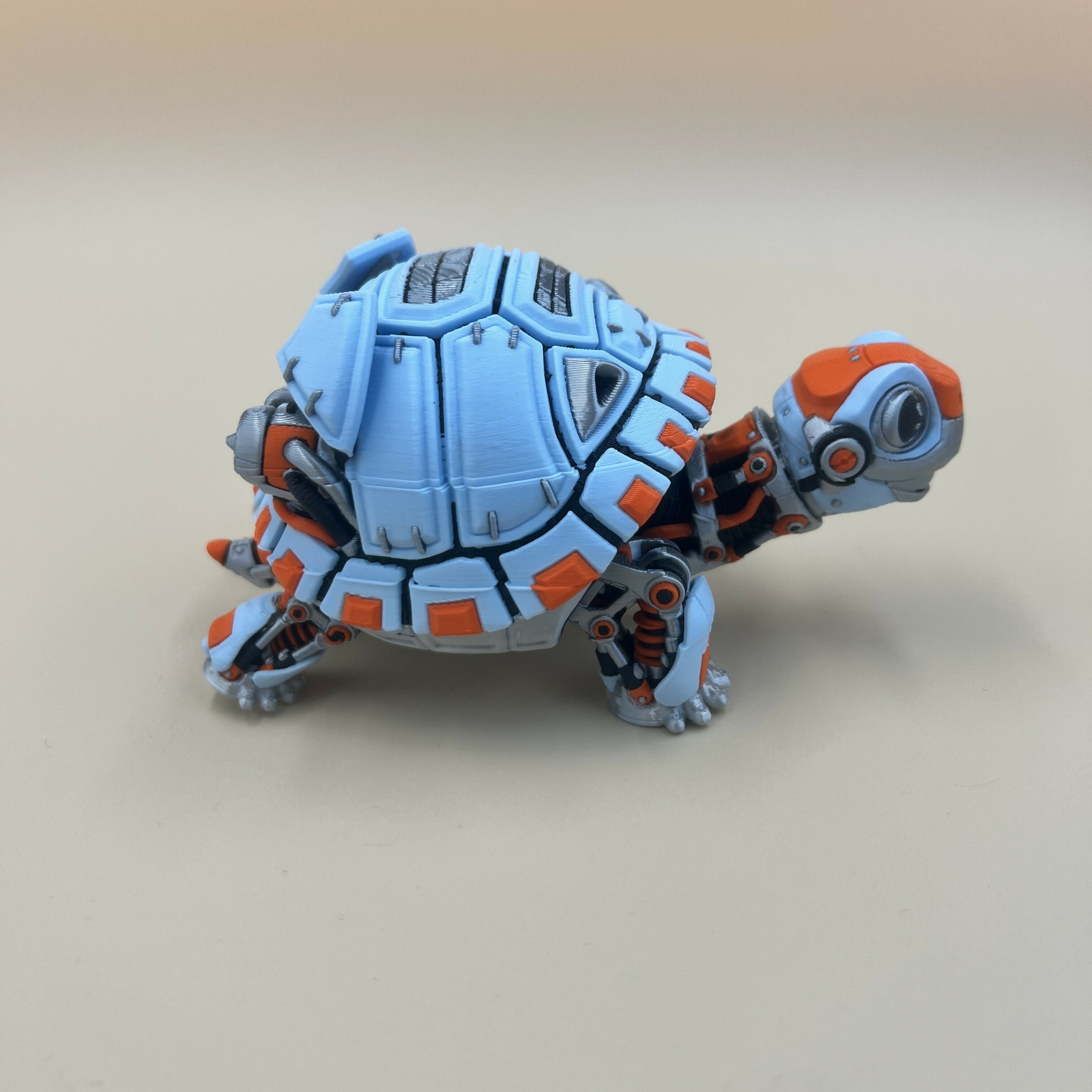 3D Printed MEDIUM: Articulated Sensory Fidget Animals friends Robot Turtle 8cm