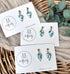 Aqua Collection - Teardrop Polymer Clay Earrings