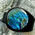 Handcrafted Natural Leather & Labradorite Gemstone Bracelet - Size S or M