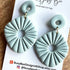 Organic Shape Polymer Clay Earrings/Modern Statement Dangle Earrings