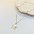 ‘Fallen Star’ Sterling Silver Small Polished Star Pendant