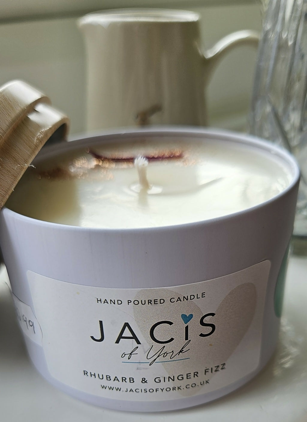 Jacis of York: Rhubarb & Ginger Fizz Scented Botanical Candle