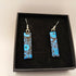 Blue and Black Time Piece Earrings