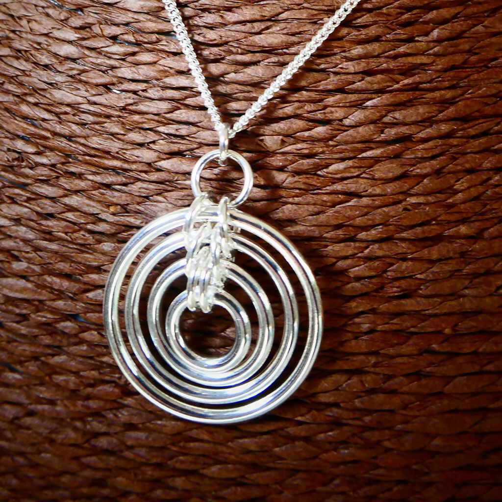 Sterling Silver Circles Pendant