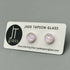 Pastel Dichroic Fused Glass Sterling Silver Stud Earrings - Handmade by Jade Tapson Glass.