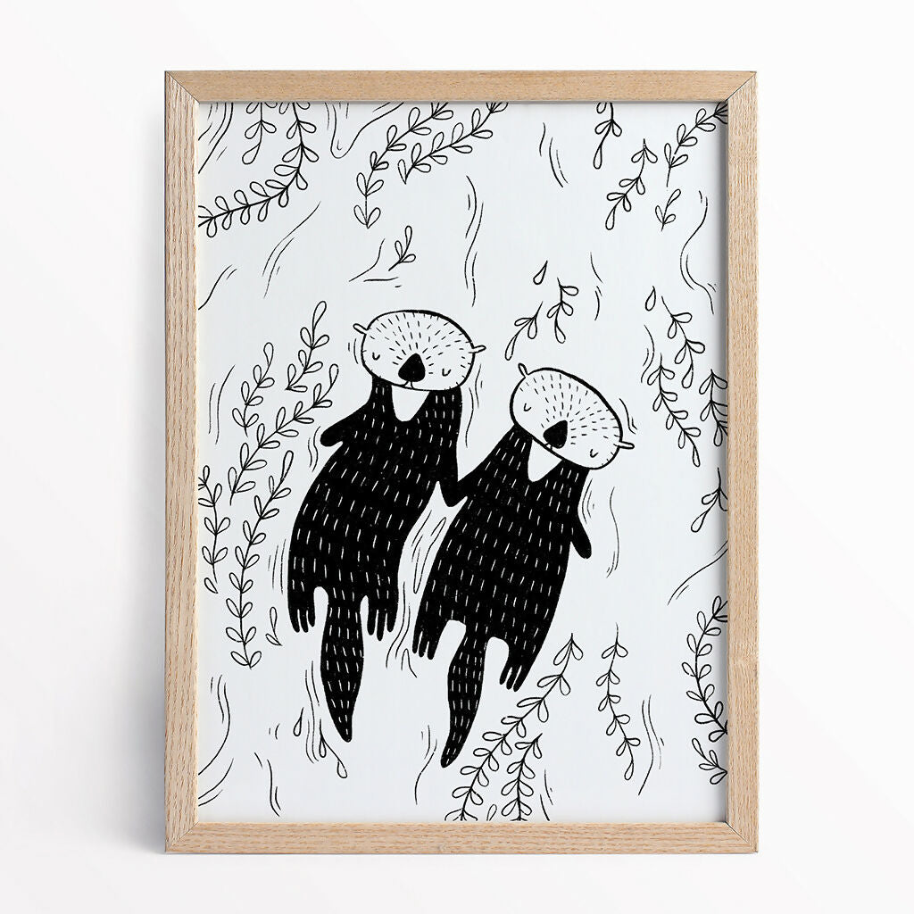 Otters Love - A5/A4 Print