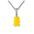 Sugar Coated Gummy Bear Pendant in Fresh Orange Juice