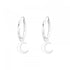 Moon Silver Mini Hoops