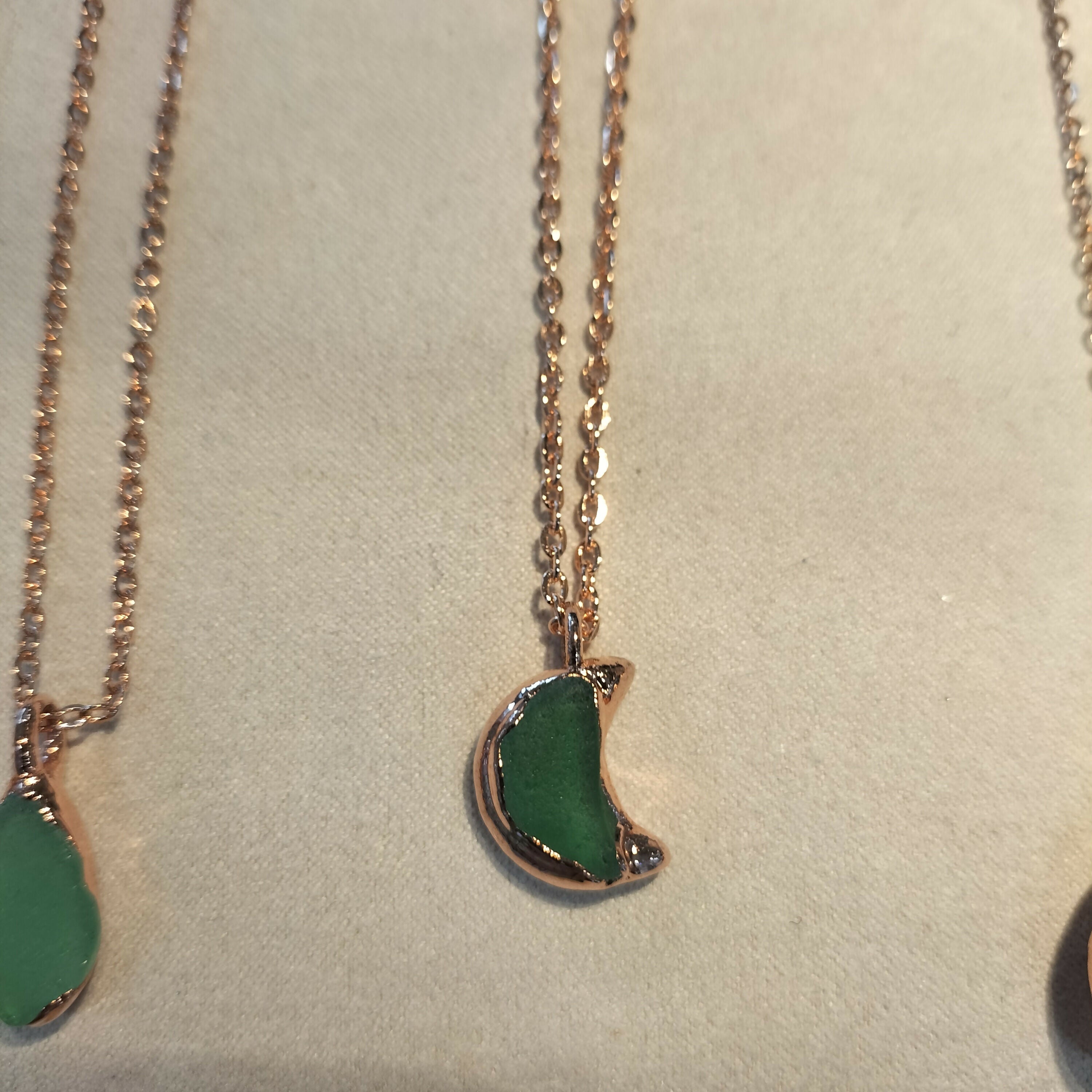 Seaglass Moon Necklace