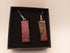 Orange and Red Steampunk Earrings