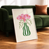 Freesias Flower Vase Print